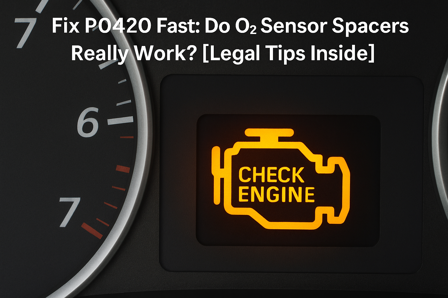 &nbsp;Fix P0420 Fast: Do O2 Sensor Spacers Really Work? [Legal Tips Inside]